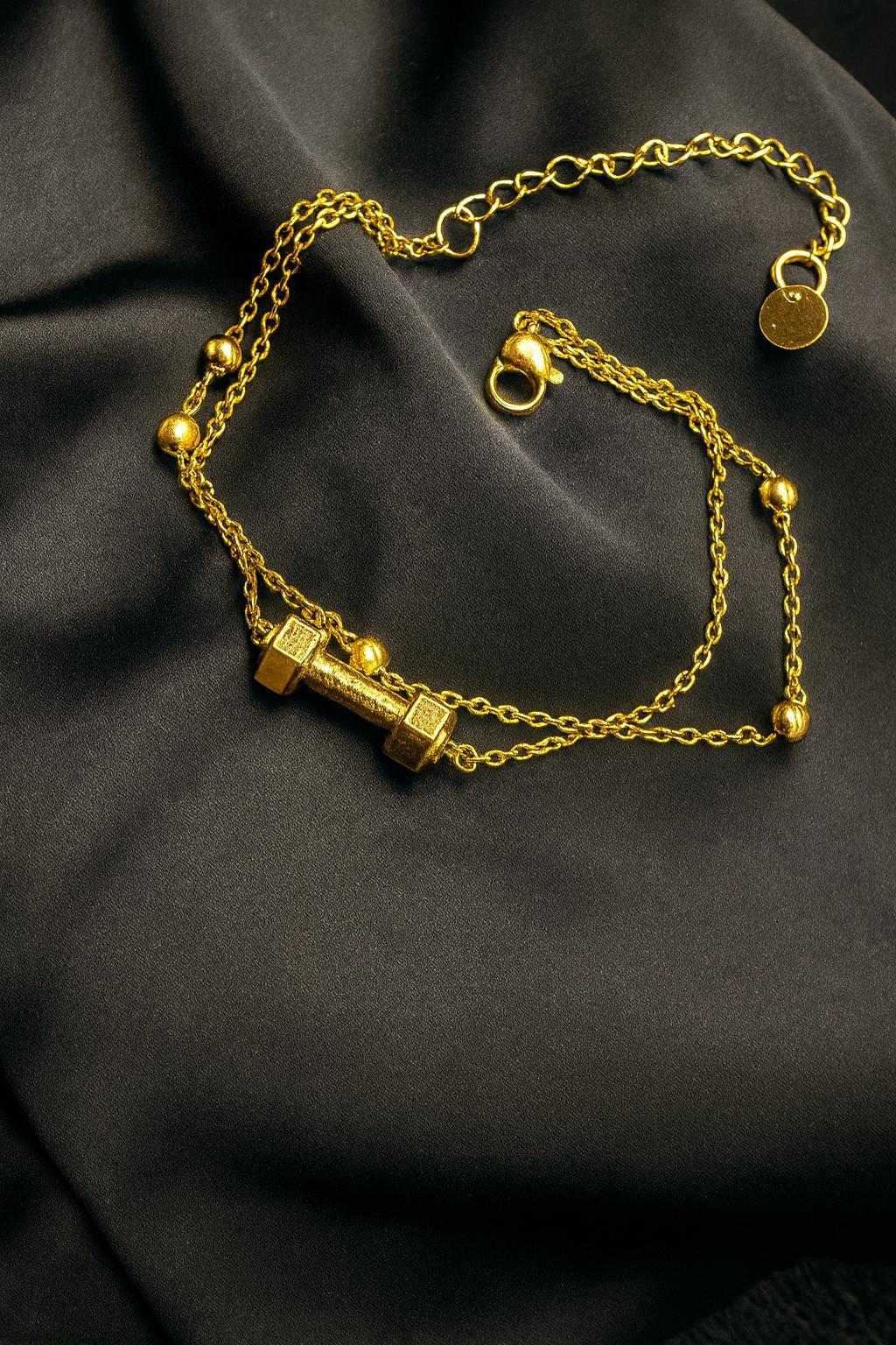 Nickel-free iFitCore™ gold fitness bracelet